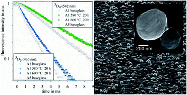 Graphical abstract: The nano-crystallization and fluorescence of terbium doped Na2O/K2O/CaO/CaF2/Al2O3/SiO2 glasses