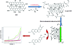 Graphical abstract: Electrochemical behavior of palmatine and its sensitive determination based on an electrochemically reduced l-methionine functionalized graphene oxide modified electrode