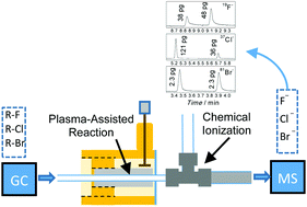 Graphical abstract: High-sensitivity elemental ionization for quantitative detection of halogenated compounds