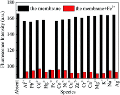 Graphical abstract: A novel sensing membrane for the determination of ferric ions in aqueous solutions