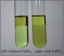 Graphical abstract: Quantitative detection of hydroxyl radicals in Fenton system by UV-vis spectrophotometry