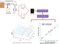 Graphical abstract: Quantifying of total volatile basic nitrogen (TVB-N) content in chicken using a colorimetric sensor array and nonlinear regression tool