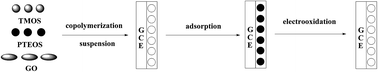 Graphical abstract: One-pot synthesis of graphene oxide coated with sol–gel for electrochemical determination of tryptophan