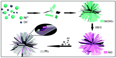 Graphical abstract: Polypyrrole encapsulation on flower-like porous NiO for advanced high-performance supercapacitors