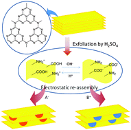 Graphical abstract: The amphoteric properties of g-C3N4 nanosheets and fabrication of their relevant heterostructure photocatalysts by an electrostatic re-assembly route