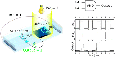 Graphical abstract: Logic gates operated by bipolar photoelectrochemical water splitting