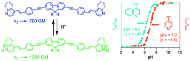 Graphical abstract: pKa tuning in quadrupolar-type two-photon ratiometric fluorescent membrane probes