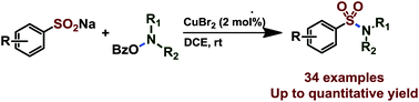 Graphical abstract: Copper-catalyzed electrophilic amination of sodium sulfinates at room temperature