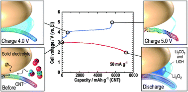 Graphical abstract: Reaction and degradation mechanism in all-solid-state lithium–air batteries