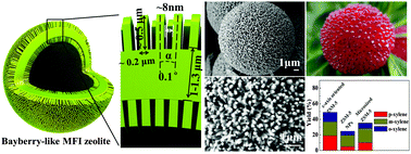 Graphical abstract: Bayberry-like ZnO/MFI zeolite as high performance methanol-to-aromatics catalyst