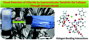 Graphical abstract: Halogen-bonding for visual chloride ion sensing: a case study using supramolecular poly(aryl ether) dendritic organogel systems