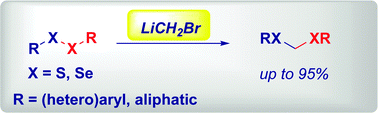 Graphical abstract: Bromomethyllithium-mediated chemoselective homologation of disulfides to dithioacetals