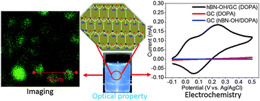 Graphical abstract: Preparation of ultra-thin hexagonal boron nitride nanoplates for cancer cell imaging and neurotransmitter sensing