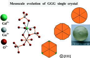 Graphical abstract: Applying the chemical bonding theory of single crystal growth to a Gd3Ga5O12 Czochralski growth system: both thermodynamic and kinetic controls of the mesoscale process during single crystal growth