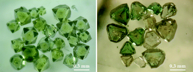 Graphical abstract: Diamond crystallization with a carbonyl nickel catalyst under high pressure and temperature