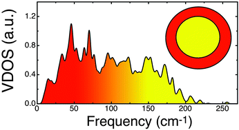 Graphical abstract: Vibrational properties and specific heat of core–shell Ag–Au icosahedral nanoparticles