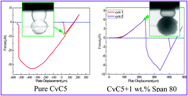 Graphical abstract: Direct measurements of the interactions between clathrate hydrate particles and water droplets