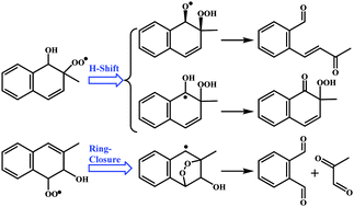 Graphical abstract: The atmospheric oxidation mechanism of 2-methylnaphthalene