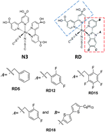 Graphical abstract: Theoretical description of efficiency enhancement in DSSCs sensitized by newly synthesized heteroleptic Ru complexes