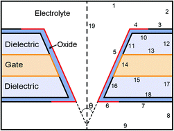 Graphical abstract: Investigation of field effects in a solid-state nanopore transistor