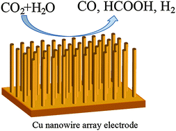 Graphical abstract: Selective electrochemical reduction of CO2 to CO on CuO-derived Cu nanowires