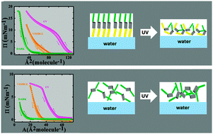 Graphical abstract: Photoswitching the mechanical properties in Langmuir layers of semifluorinated alkyl-azobenzenes at the air–water interface