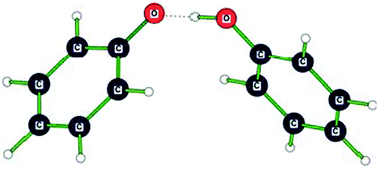 Graphical abstract: The hydrogen bond strength of the phenol–phenolate anionic complex: a computational and photoelectron spectroscopic study