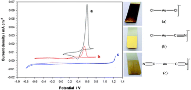 Graphical abstract: Electrochemistry and speciation of Au+ in a deep eutectic solvent: growth and morphology of galvanic immersion coatings