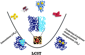 Graphical abstract: Nanoparticle induced miscibility in LCST polymer blends: critically assessing the enthalpic and entropic effects