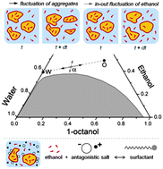 Graphical abstract: Influence of additives on the structure of surfactant-free microemulsions