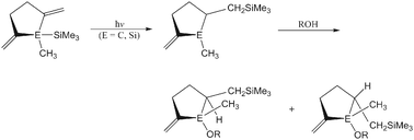 Graphical abstract: A mechanistic study of the addition of alcohol to a five-membered ring silene via a photochemical reaction