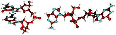 Graphical abstract: A DFT study of 2-aminopurine-containing dinucleotides: prediction of stacked conformations with B-DNA structure