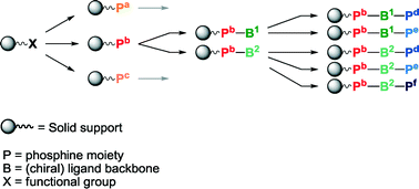 Graphical abstract: Solid-phase synthesis of recyclable diphosphine ligands