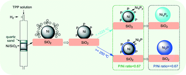 Graphical abstract: An in situ approach to preparing Ni2P/SiO2 catalyst under mild conditions and its performance for the deoxygenation of methyl laurate to hydrocarbons