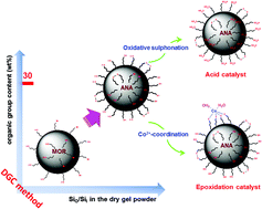 Graphical abstract: One-step DGC assembly and structural characterization of a hairy particle zeolite-like organic–inorganic hybrid as an efficient modifiable catalytic material