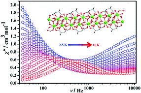 Graphical abstract: Lanthanide hydroxide ribbons assembled in a 2D network: slow relaxation of the magnetization in the dysprosium(iii) complex