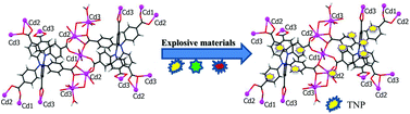 Graphical abstract: Novel metal–organic framework with tunable fluorescence property: supramolecular signaling platform for polynitrophenolics