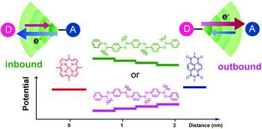 Graphical abstract: A potential gradient along the layer-by-layer architecture for electron transfer rectification