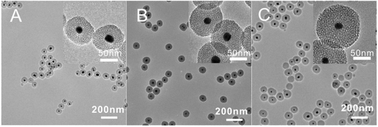 Graphical abstract: One-pot two-step synthesis of core–shell mesoporous silica-coated gold nanoparticles