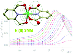 Graphical abstract: A mononuclear Ni(ii) complex: a field induced single-molecule magnet showing two slow relaxation processes