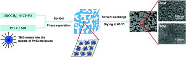 Graphical abstract: Spontaneous preparation of hierarchically porous silica monoliths with uniform spherical mesopores confined in a well-defined macroporous framework