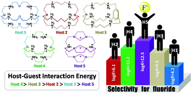 Graphical abstract: What causes the weakest host to act as the strongest one? A theoretical study on the host–guest chemistry of five azacryptands and fluoride anions