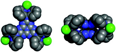 Graphical abstract: A trinuclear CuII complex with functionalized s-heptazine N-ligands: molecular chemistry from a g-C3N4 fragment