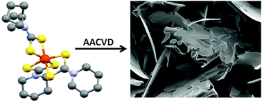 Graphical abstract: Heterocyclic dithiocarbamato-iron(iii) complexes: single-source precursors for aerosol-assisted chemical vapour deposition (AACVD) of iron sulfide thin films