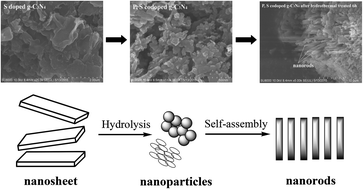 Graphical abstract: Hydrothermal synthesis of oxygen functionalized S–P codoped g-C3N4 nanorods with outstanding visible light activity under anoxic conditions