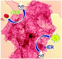 Graphical abstract: Vertically oriented cobalt selenide/NiFe layered-double-hydroxide nanosheets supported on exfoliated graphene foil: an efficient 3D electrode for overall water splitting