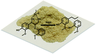 Graphical abstract: Mechanistic investigation of the Zn/Pd/C catalyzed cleavage and hydrodeoxygenation of lignin