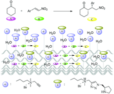 Graphical abstract: Pyrrolidine modified PANF catalyst for asymmetric Michael addition of ketones to nitrostyrenes in aqueous phase