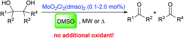 Graphical abstract: A selective, efficient and environmentally friendly method for the oxidative cleavage of glycols