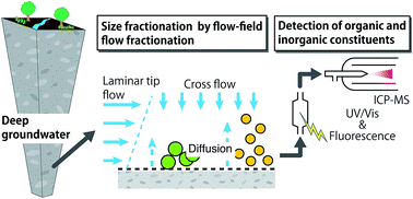 Graphical abstract: Comparative study of granitic and sedimentary groundwater colloids by flow-field flow fractionation coupled with ICP-MS